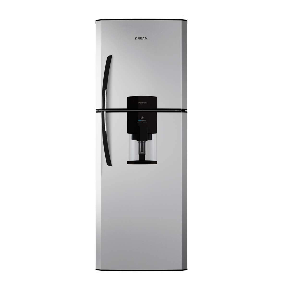 Heladera Con Freezer 396L Drean HDR400F41S Gris Aluinium Con Dispenser